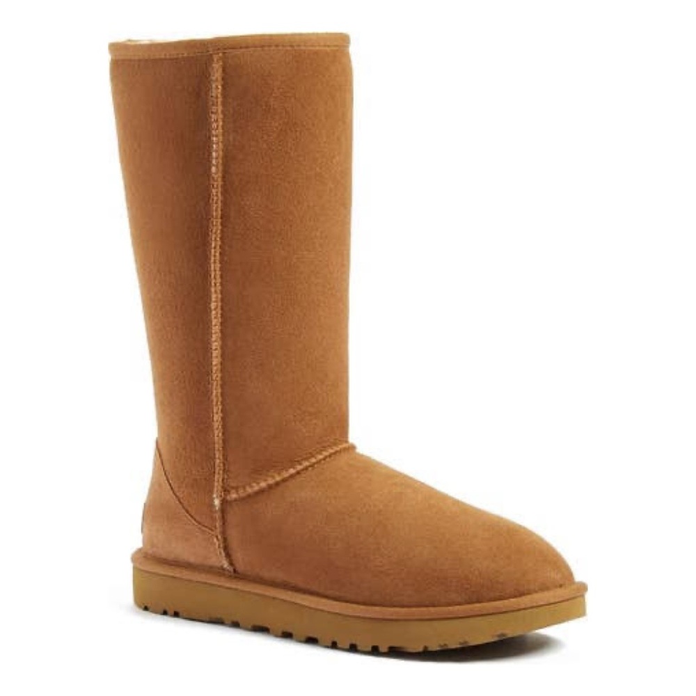 UGG Classic II Genuine Shearling Lined Boot Tan Sheepskin Boots